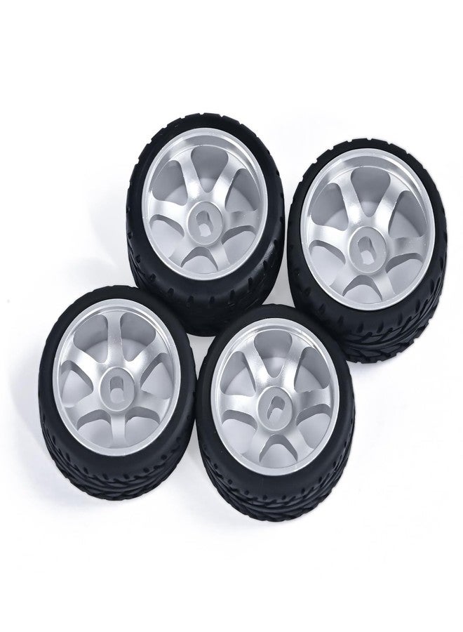 جنوط عجلات أبيندور بستة أضلاع وإطارات سرعة لسيارات التحكم عن بعد بمقياس 1/28، [2*N+2*W] 4 قطع من جنوط سبائك الألومنيوم مقاس 20 مم لسيارات Wltoys K969 K989 P929 AWD XRX AMZ WL DRZ GLA BZ (سيلفر سبيد) - Image 3